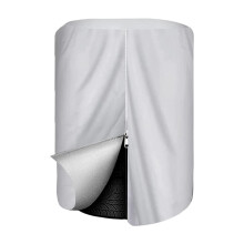 Waterproof 420D Oxford Fabric Tire Cover With Silver-Silver L