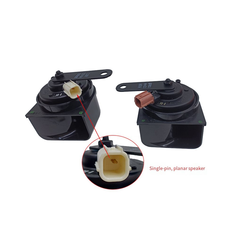 2Pcs Tone Horns (High + Low) 38150-Sdb-A02 38100-Sdb-A02 38150Sdba02 38100Sdba02 For Accord Tsx Rl 04-08 Light/Black 6031188038152
