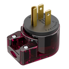 90 Degree Bend NEMA 5 15P Male Plugs 125Volt 15Amp-Black red