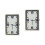 2 Pack Stick On Car Clock Self-Adhesive Small Decorative 3