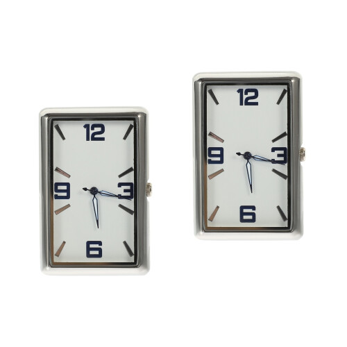 2 Pack Stick On Car Clock Self-Adhesive Small Decorative 2