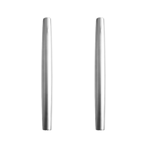 2Stk Back Roller Küchen Teigroller Für Pizza Pasta Silber 1