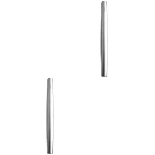 2Stk Back Roller Küchen Teigroller Für Pizza Pasta Silber 2