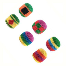 6PCS Outdoor Soft Handmade Footbag Sacks Sports KIckbags Anti- Design for Indoor Outdoor Games