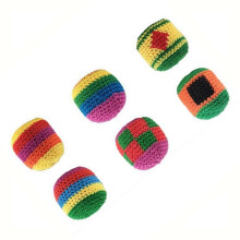 6PCS Outdoor Soft Handmade Footbag Sacks Sports KIckbags Anti- Design for Indoor Outdoor Games