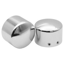 Adecuado para la Modificación de para XL883N 1200L 48 72 Dyna Softtail, Cubierta Decorativa del Eje Delantero Retro Personalizada Plateada