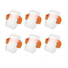 6 Pcs Arm Badge Holder Armband ID Card Holder Waterproof Armband Badge with Adjustable Elastic Strap for Offices Staff