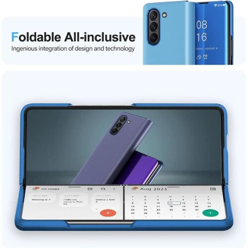 Θήκη για Samsung Galaxy Z Fold 5, αντικραδασμική με εφέ καθρέφτη, πλήρης προστασία, λεπτή 2