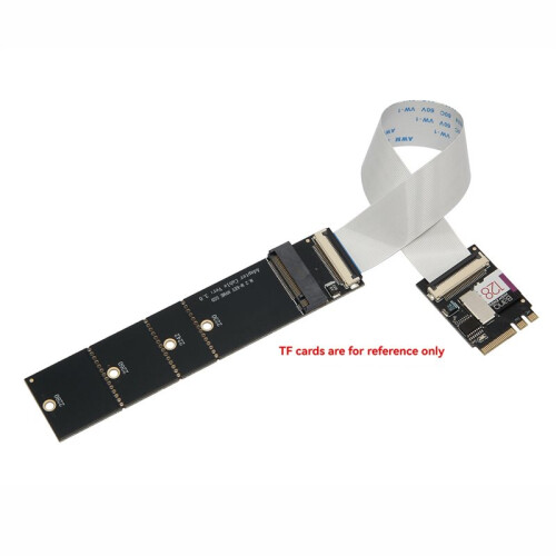 M.2 A-E KEY to M.2 NVMe Adapter Card with TF Slot M.2 A+E KEY Interface Does Not Support CNVi Protocol Network Card