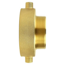 Brandpostslangadapter 2-1/2" NST/NH Hona X 2" NPT Hane, Mässingsbrandpostadapter Till Trädgårdsslang