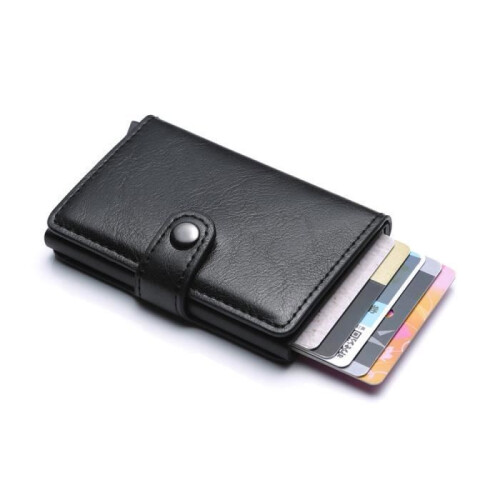 Θήκη καρτών με προστασία RFID κατά της κλοπής για πιστωτικές κάρτες, unisex, για άνδρε 2