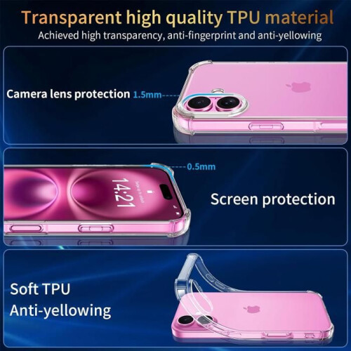 Θήκη 4 σε 1 για iPhone 16 με 2 προστατευτικά οθόνης από σκληρυμένο γυαλί και 1 προστατ 2