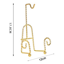 3X Tea Cup Holder Gold Mug Holder Tea Set Display Stand Gold Metal Cup Saucer Display Stand