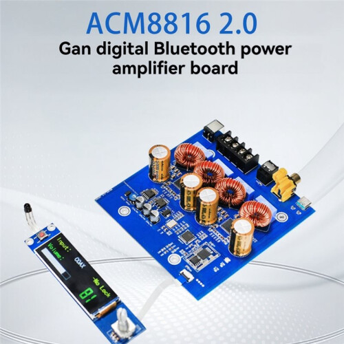 A816 Dual-Core ACM8816 High-Power GaN Digital  5.4 Amplifier Board Audiophile Remote Control Decoding Amplifier 2