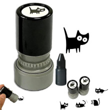 Cat Pattern Stamp,Vintage Cats Pattern Stamp,Retro Kitten Stamp-Set,Reusable Pet Cartoon Stamps