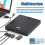 Εξωτερικός φορητός οδηγός και εγγραφέας DVD CD USB 3.0, πολυλειτουργικός 7 σε 1 για Window 2