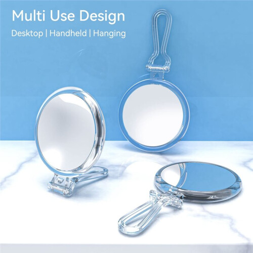 Magnifying Mirror with Handle Foldable Dual-Sided Beauty Mirror for Home Makeup Skincare 40X 1