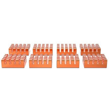 12 Stück VRAM-Kupferkühlkörper 13x12x5mm Wärmeleitende Kupferfolie Zur Kühlung Von GPU-Chips VRAM VGA RAM GPU