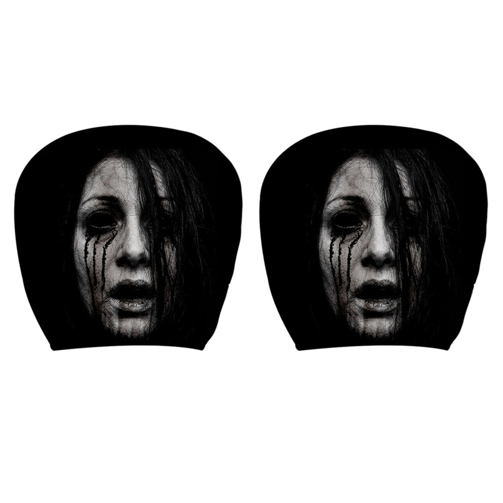 Novelty Car Seat Headrest Covers Pair With Humorous-Type H 7704001285352