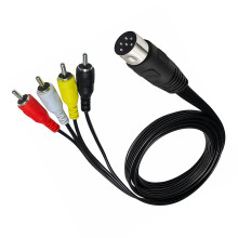 Zuverlässiges-50 cm DIN6P-Stecker auf 4RCA-Stecker