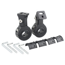Supports d'éclairage de moto à dégagement rapide avec trou de 6