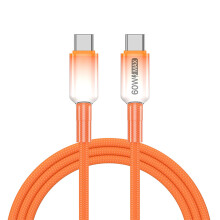 Heavy Duty Type C-adapterkabel 60 W stroomvoorziening,-Amber