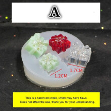(A) Christmas Mold Gift Box Silicone Mold Small Home Decoration Mold Resin Frosted Epoxy Resin Molds Resin Jewelry Molds
