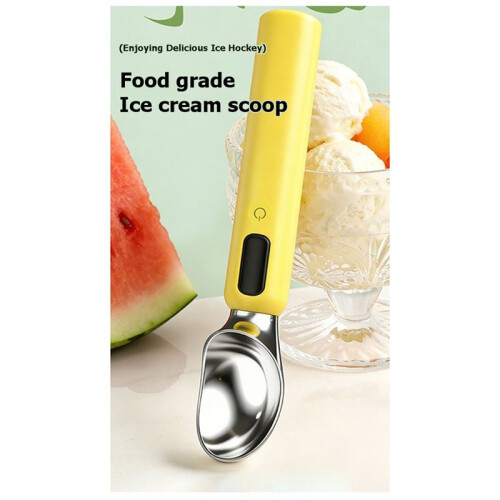 Heated Ice Cream Scoop USB-C Fast Charging, Ergonomic Handle, LED Display 2