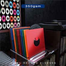 10PCS 12in Multicolor Vinyl Record Jackets 350gsm Matte Paper Cardboard Covers for LP Protection