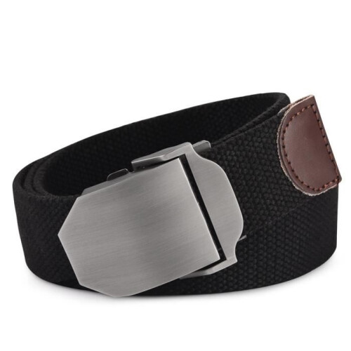 Ζώνη από καμβά, unisex, μήκους 125 εκ., με αυτόματη αγκράφα, καθημερινή και άνετη εφ 1
