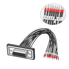 DB9pin/DB15P/DB25P Male Female Adapter To Bare-DB15 hole female