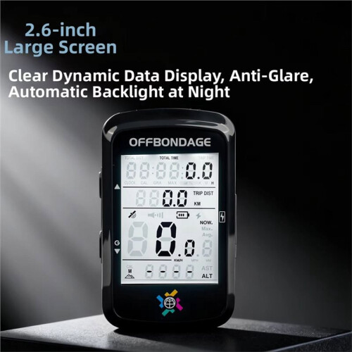 OFFBONDAGE Draadloze Fietscomputer met Touchscreen, Snelheidsmeter en Cadanssensor voor Mountainbikes en Fietsaccessoires 2