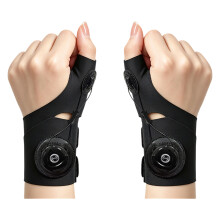 Bracelet de sport de Fitness, attelle de pouce Ă bouton-Noir