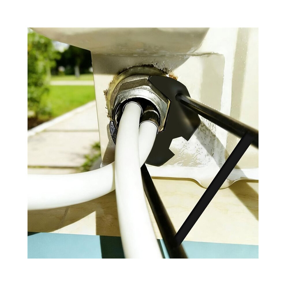 2Pcs Multifunctional Sink Faucet Wrench With 360 Rotating Plumbing Tool Kit For Tight Spaces Under Basin 4712839696236