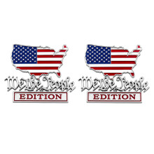 1Pc/2Pcs Patriotic Car Emblem Badge Perfect For Truck SUV-2