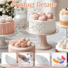 Ensemble de 6 Outils de Guidage pour Arches à Gâteaux, 6 Gabarits de Glaçage avec Plusieurs Tailles de Règles pour Arches pour Pâtissiers