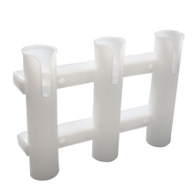 Poles Rack for Boats Deck Fishing ABS-White with holes