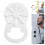 Magnetic Glasses Holder Clip for Clothes White 1