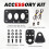 Support Latéral de Plaque D'Immatriculation pour Moto, Support Robuste pour Installation Horizontale/Verticale 4