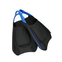 Swim Flippers Travel Size Swim Fin for Man-Black and blue L cod