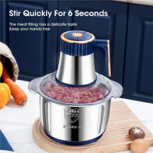 5L Electric Meat Grinders 304 Stainless Steel Food Crusher Multifunctional Vegetable Slicer Chopper EU