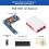For Raspberry Pi 5 PoE+ HAT for Raspberry Pi 5 CM5 PoE+ HAT Ethernet Expansion Board 5V/5A Output with Shell Case 3