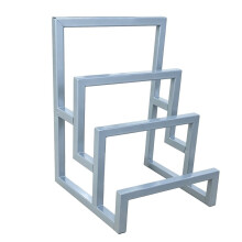 2 Pack 3-Tier Purse Display Stand Silver