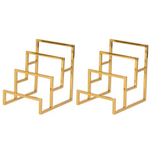 2 Pack 3-Tier Purse Display Stand Gold