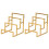 2 Pack 3-Tier Purse Display Stand Gold 1