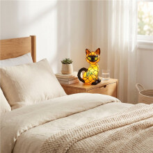 Decorazione Luminosa A LED 3D A Forma di Gatto Carino e Colorato, Luce Soffusa e Non Abbagliante, Ideale per Camera da Letto, Studio, Cameretta Dei