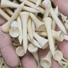 100Pcs Tees Bamboo Tee Balls Holder, Nails Tee Pin Nail Kick 42Mm