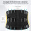 Lumbar Support Belt with 4 Springs Adjustable Double Strap for Lower Back Support Size L 2
