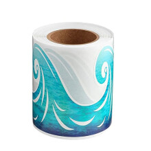 Ocean Wave Tablica OgłOszeniowa Naklejka na Obramowanie Tablica Szkolna Tablica OgłOszeniowa Papier Dekoracyjny Samoprzylepne WykońCzenie KrawęDzi