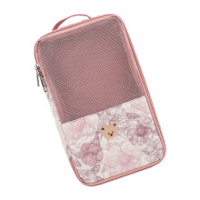 Draagbare hangende opbergtas voor baby Essential met-roze bloem